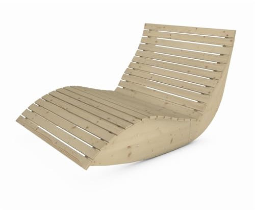 TUGA - Holztech Gartenliege Schaukel-Sannerl (Fichte) Breite 120cm Schaukelliege Relaxliege