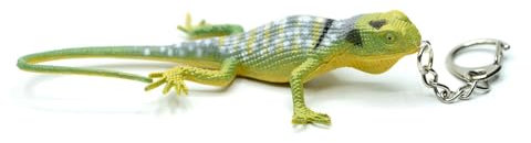 Miniblings Gekko Schlüsselanhänger Anhänger Salamander Gecko Echse Eidechse Chamäleon- Handmade Modeschmuck I I Anhänger Schlüsselring Schlüsselband Keyring