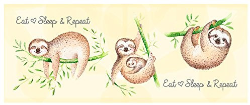 Ursus 17910000 - Laternenzuschnitte, Faultier, ca. 20 x 50 cm, 25 Blatt, 115 g/qm, Durchmesser ca. 15,3 cm, aus Transparentpapier, einseitig bedruckt,für Jungen und Mädchen, ideal für den Laternenlauf