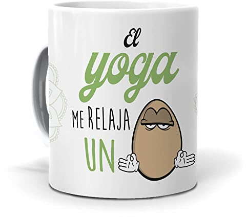 Taza El Yoga me relaja un Huevo