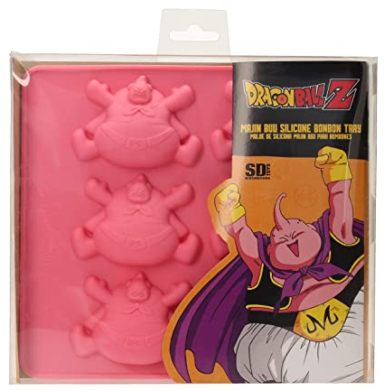 DRAGON BALL Four Majin Buu Silicone Baking Tray Official Merchandising Rond - Moules pour gâteaux et biscuits, pâtisserie Unisexe Adulte, Ne s'applique pas