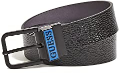 Guess Herren-Gürtel, Leder, wendbar, Schwarz Gr. XL, Schwarz