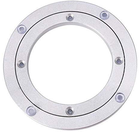 Table Turntable, Smooth Swivel Plate Heavy Duty Aluminium Alloy Rotating Bearing Round Dining (8 inch * H8.5MM).--for spray turntable small lazy susan turntable lazy susan turntable lazy susan me