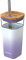 Quokka Liquid Cube – Lilac Gradient 540 ml | Bicchiere in vetro con cannuccia in acciaio |