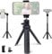NexiGo Mini trípode ligero para cámara/teléfono/cámara web, soporte de trípode extensible compatible con Logitech Webcam C920 C922 Brio iPhone/Android/cámara, transmisión en vivo, reuniones de zoom