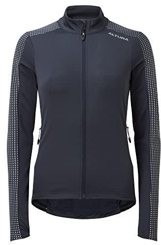 Altura Womens Nightvision Long Sleeve Thermal Cycling Jersey - Navy - 12