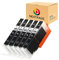 Nextpage Ersatz für Canon PGI-570 CLI-571 Druckerpatronen Kompatibel für Canon 570 571 PGI-570XL CLI-571XL Schwarz 5PK Patronen für Canon Pixma MG5750 TS5050 TS6050 MG5751 MG5752 MG5753 MG6850 MG6852