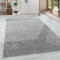 HomebyHome Teppich Wohnzimmer 160x230 cm Hellgrau Einfarbig Meliert Design - Schlafzimmer Teppich Kurzflor Extra Weich Pflegeleicht Teppiche Waschbar für Küche Esszimmer - Carpet Living Room