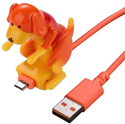 Streuner Hund Ladekabel, Hund Smartphone USB Kabel Ladegerät USB Daten Übertragung,Mobiles Welpendatenkabel Handy Ladekabel, Hundespielzeug für Verschiedene Modelle für Android Smartphones