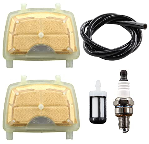 MCHNIC 2x Luftfilter mit Zündkerze Benzinfilter für STIHL MS171 MS181 MS211 MS 171 181 211 Motorsäge Teile # 1139 007 1800, 1139 1201 602