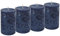 4 Stumpenkerzen Kerzen Dunkelblau Blau Tischdeko Adventskranz 9cm hoch Ø 6cm