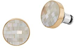 Skagen Ohrringe Für Frauen Agnethe, W: 13mm Gold-Edelstahl-Ohrringe, SKJ1581710