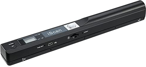 AUTENS Scanner portatile portatile incluso scheda SD 16G, scanner bacchetta per documenti A4, immagini, pagine, testi, ricevute, libri fino a 900 DPI, selezione del formato JPG/PDF, caricamento
