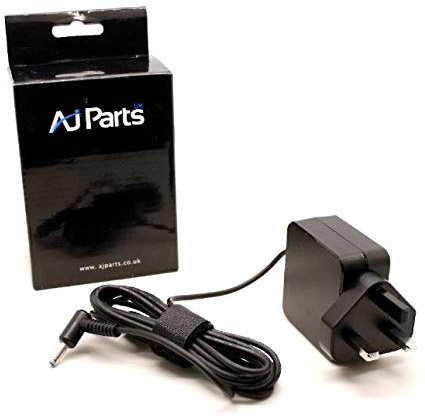 AJPARTS UK New Compatible with HP 14S-DQ1504SA, HP 14S-DQ1505NA, HP 14S-DQ1506NZ Laptop UK Wall Plug AC Adapter 45W Blue Tip Charger Notebook Power Supply Adaptor PSU