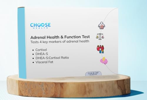 Scegli la salute 4 in 1 Test del cortisolo e DHEA-S Test del sonno Test dello stress Test della salute e della funzionalità surrenale Laboratorio accreditato CLIA e Visceral Fat Cap Non disponibile