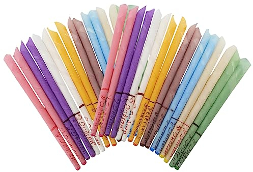 32 Stück Natürliche Ohrkerzen Zur Reinigung Ohrreiniger Ohrenschmalzentfernung Ungiftige (8 Farben)