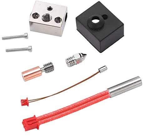 Asixxsix Sprite Extruder-Heizblock-Kit, 0,4 Mm Hochtemperatur-300 ℃ Hot-End-Extruder-Düsen-Kit für Ender 3 S1, Ender 3 S1 Pro, CR 10 Smart Pro, Sermoon V1, Sermoon V1 Pro Drucker