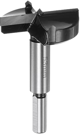 sourcing map Forstnerbohrer 53 mm K30/C1 Wolframkarbidspitze Dreieckschaft Holz Forstnerbohrer Öffner Cutter für Scharnierloch Bohren Holzbearbeitung