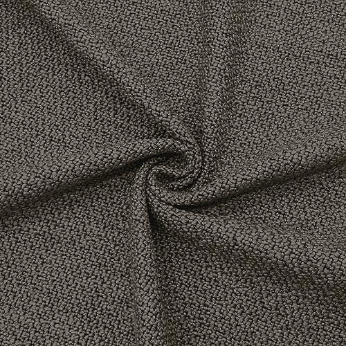 DESHOME Bremen Stoff Meterware Sofatuch Stoff Meterware für Polstermöbel Sofas Sessel Kissen Stühle Möbel (30 Meter, Schlamm)