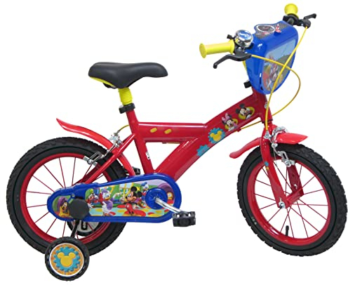 albri Babys (Jungen) Mickey Mouse 14 Zoll Fahrrad Maus, rot, pollici