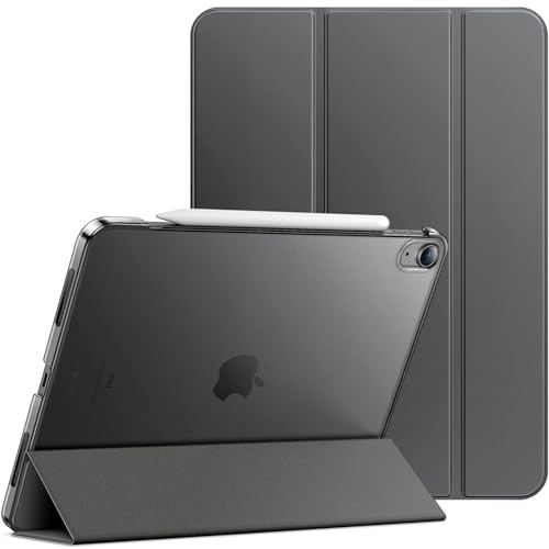 JETech Coque pour iPad Air 13 Pouces M3/M2 (2025/2024), Étui Housse Arrière Rigide à Support Fine Intelligente avec Veille/Réveil Automatique (Gris Sidéral)