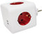 LED ATOMANT Cubo Enchufe USB 16A 6 en 1, Ladrón Enchufe Múltiple Pared con 4 Tomas CA, 2 USB 3.0 con Interruptor