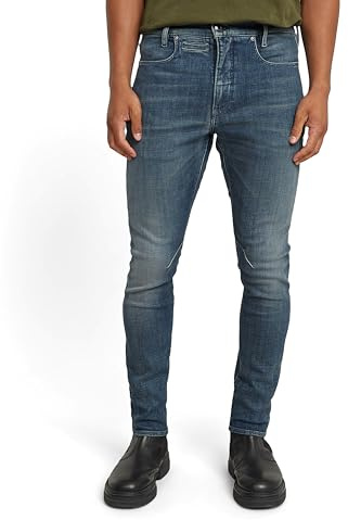 G-STAR Herren D-STAQ 3D Slim Jeans, Blau (Antique Faded Blue Kloof D05385-D441-H104), 33W / 32L