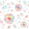 CHDITB Wandtattoo Pusteblume,Bunte Löwenzahn Tapete,Blumen Tapete Selbstklebend,Mädchen Schlafzimmer Tapete(44x300cm) Löwenzahn Wanddeko,Pflanzen Blumen Wandaufkleber für Wohnzimmer Babyzimmer