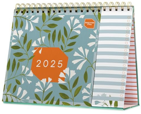 (auf Italienisch) Boxclever Press Tischkalender 2025 Quer. Kalender 2025 Tischkalender von Jan. – Dez.25. Tischkalender 2025 zum Aufstellen mit To-do-Listen. Monatskalender 2025 misst 21 x 26,5cm