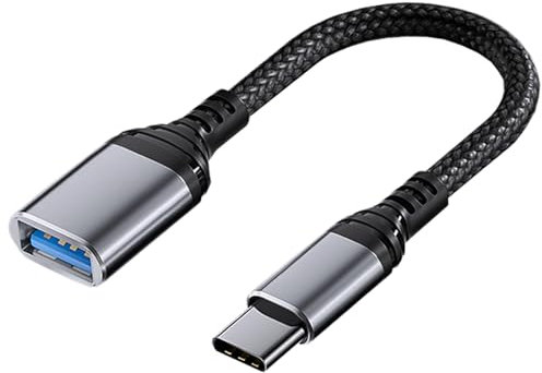 Adaptateur USB C vers USB 3.0, 5Gbps OTG Câble Type C Mâle vers USB A Femelle, Compatible avec iPad Pro, MacBook Pro/Air, Samsung Galaxy S24/S23/S22, Google Pixel, Huawei