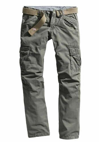 Timezone Benito TZ Herren Cargohose Benito mit Gürtel