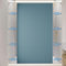 Momooda Tenda Doccia Magnetica Pieghevole Resistente con Ganci, Antispruzzo, Tenda da doccia Impermeabile Antimuffa in lino per il bagno, Blu, 80x200cm