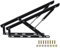 Generisch 1 Paar Hochleistungs-Bettlift, Bettlift-Mechanismus-Set, Schrank- und Möbelscharniere, Bettlift-Unterstützung, klappbare Federscharniere für Bettkasten oder Schlafsofa (60 cm)