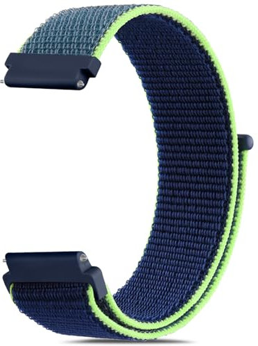Vancle Uhrenarmband 22mm Herren Damne, 22mm Velcro Klettverschluss Armbänder Weich Nylon Ersatzarmband für Uhren Zubehör mit Schnellverschluss Watch Band 22mm für Männer Frauen