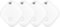 AXFEE 4Pcs Key Finder, Bluetooth Tracker Compatible with Find My (iOS Only), Replaceable Battery, Waterproof Smart Item Finder for Luggage, Keys, Bags, Suitcases, Pets, Wallets (White)