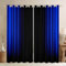 Loussiesd Geometrische Abstrakte Ombre Fenstervorhang 175x140cm für Schlafzimmer Wohnzimmer Kinder Teens Dunkelblau und Schwarz gestreifte Vorhänge Dekor Moderne Mode Blickdichte Vorhänge Gardinen