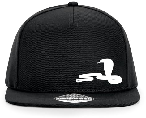 Huuraa Cappy Mütze Schlange Kobra Silhouette Geschenk | Baseballkappe Basecap Kappe Geschenkidee Unisex Baseball Cap