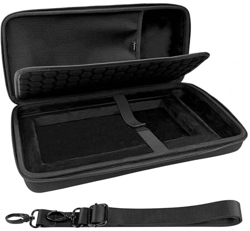 Musiin Premium DJ-Controller-Case kompatibel mit NI Traktor X1 MK3, F1, Z1 | Leichtgängige Doppelreißverschlüsse, weiche Netztasche, Hartschalenkoffer mit Gurt für Studio und Outdoor-Auftritte
