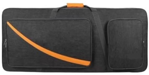 Funda acolchada for piano y órgano electrónico, funda protectora for teclado, portátil, antigolpes, impermeable, mochila de 61 teclas(Gray)