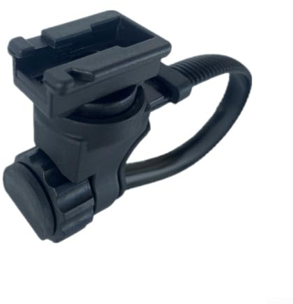Adjustable 22-32mm Bicycle Front Light Bracket with Quick Release Handlebar Mount, Lightweight ABS Black Holder Compatible for Cateye Bike Lights, Ideal for Road Cycling