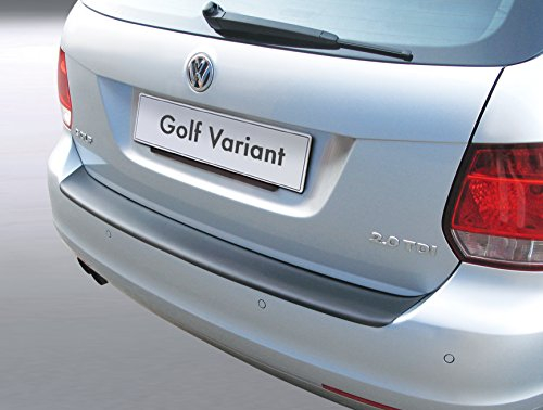 Aroba AR223 Ladekantenschutz kompatibel mit Volkswagen Golf 5 Variant Kombi V ab BJ. 6.2007-5.2009 Stoßstangenschutz passgenau mit Abkantung ABS Schwarz