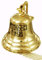 Buckingham Titanic 1912 Gravur Wand montierbar massivem Messing Pub/Tür/letzten Bestellungen/Schiff Glocke, Gold, 20 cm