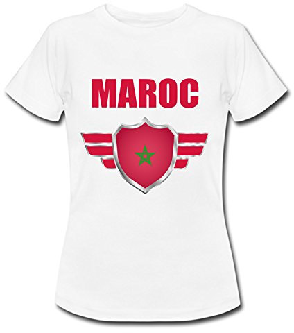 YONACREA - T-Shirt Enfant - Maroc - Coupe du Monde DE Football 2018 - Prénom personnalisé - Personnalisable en Ligne - 12 Ans