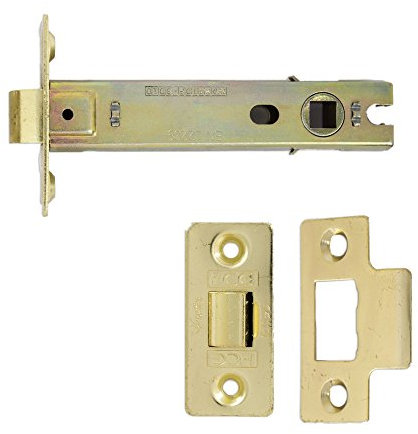 Electro Brass Fire Door Tubular Latch 100 mm Bolt-Through - CE Rated