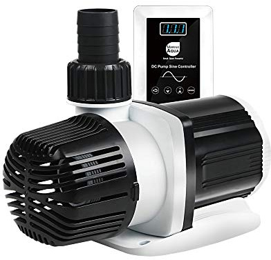 Orlushy DC-4000 - Bomba de acuario CC controlable de remolino silencioso de 25 W 1050 GPH, bomba de retorno de onda marina con controlador de onda sinusoidal para sal/agua dulce, arrecife de coral,