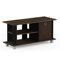 Furinno TV Entertainment Center, Wood, Columbia Walnut/Dark Brown, one size