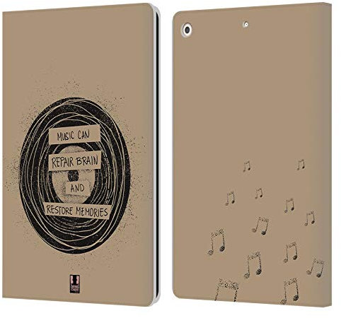 Head Case Designs Vinilo Todo sobre La Música Carcasa de Cuero Tipo Libro Compatible con Apple iPad 10.2 2019/2020/2021