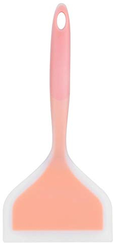 Pala de cocina, espátula ancha de silicona antiadherente de silicona BuyWeek para cocinar(Mango naranja)