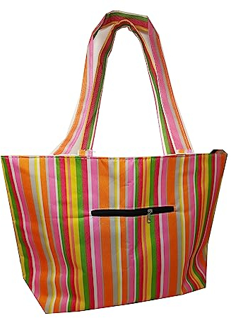 Glow Tote Picnic Cool Bag – Stylish Pink 19L Insulated Soft Drink Food Can Cooler with Pocket & Dual Shoulder Strap Carry Handle - Keeps Food Drink Water Cold Camping Picnic Travel Holiday Work