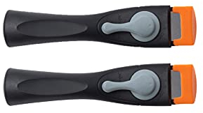 lzteck Set di 2 manici universali per pentole e padelle, staccabili, rimovibili, in bachelite, a prova di scottature, impugnatura per ciotole, misura unica